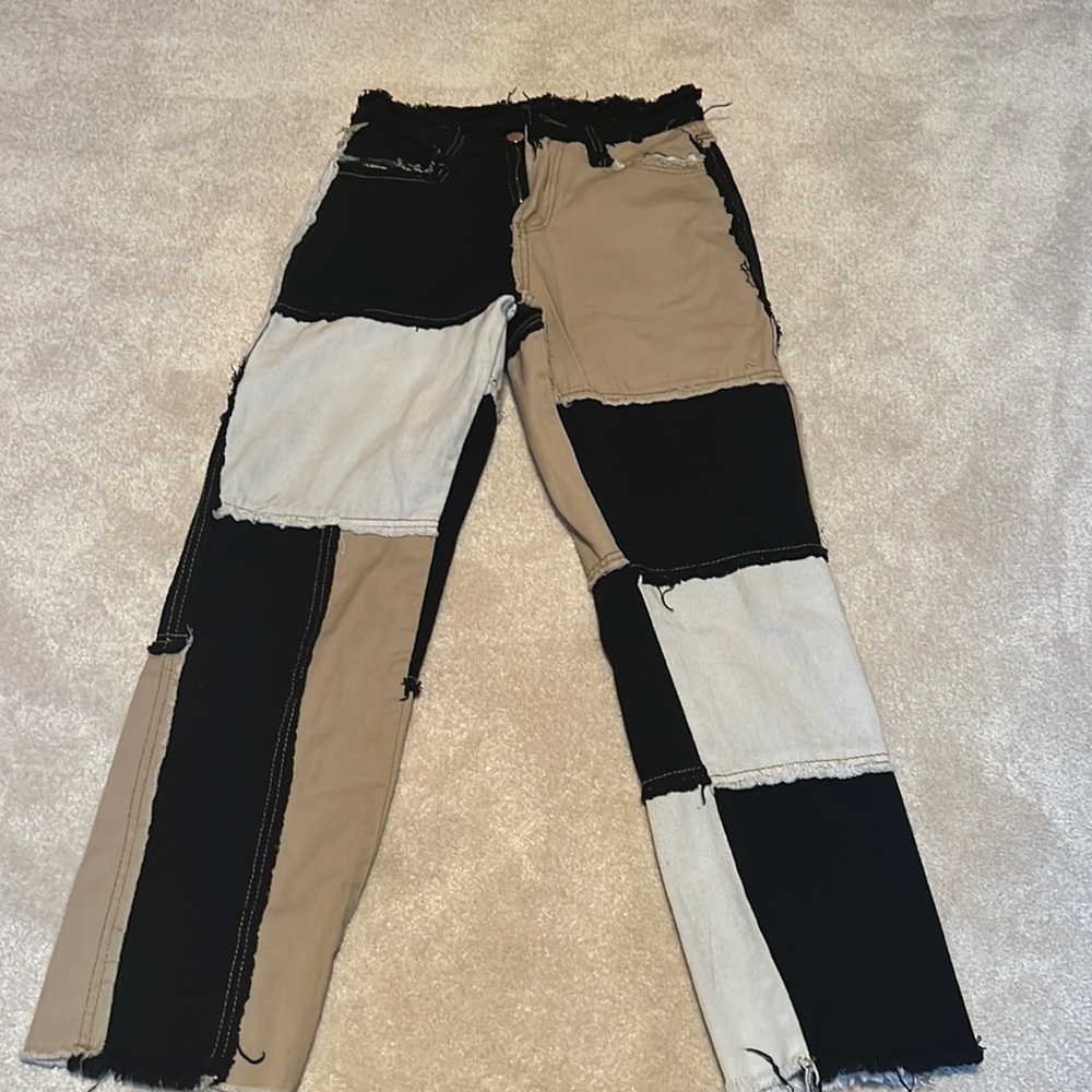two toned jeans